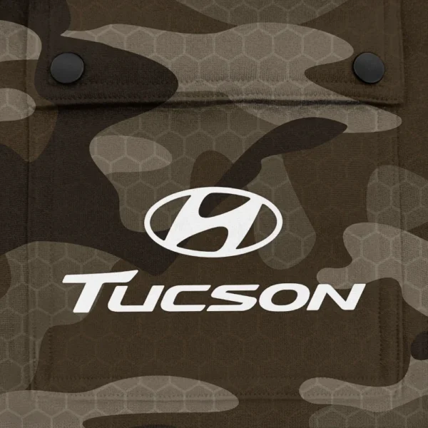 Tucson Exclusive Logo Fashion Hoodie Half Zip BLC11625A1TSN - Brown - Image 3