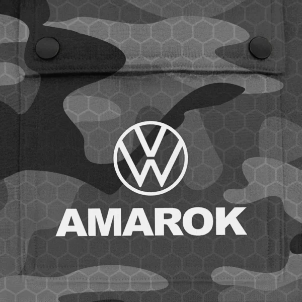 Amarok Exclusive Logo Fashion Hoodie Half Zip BLC11625A1AMK - Gray - Image 3