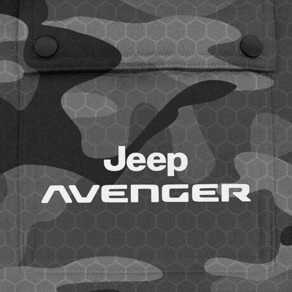 Avenger Exclusive Logo Fashion Hoodie Half Zip BLC11625A1AVG - Gray - Image 3