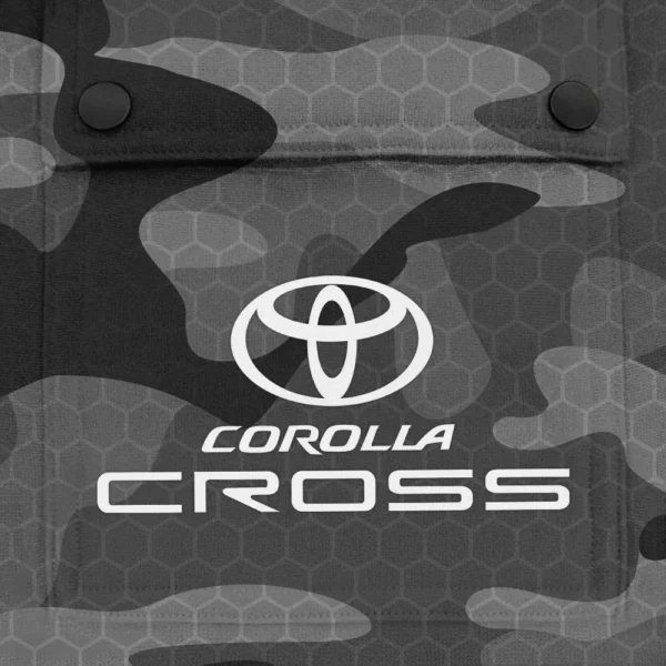 Corolla Cross Exclusive Logo Fashion Hoodie Half Zip BLC11625A1CCR - Gray - Image 3