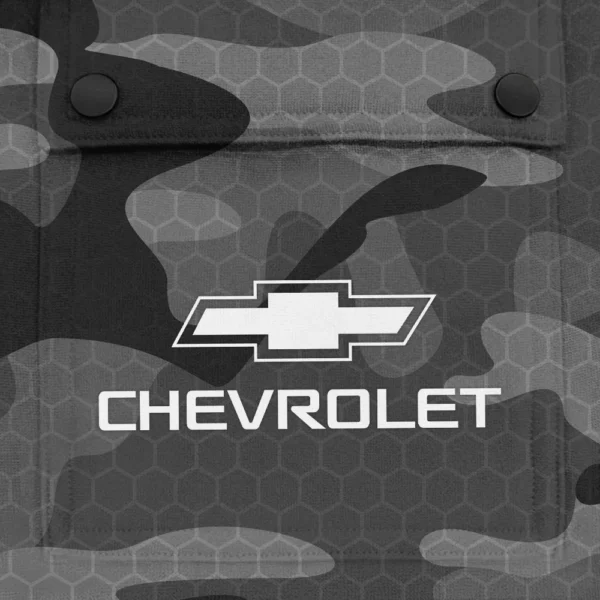 Chevrolet Exclusive Logo Fashion Hoodie Half Zip BLC11625A1CHE - Gray - Image 3