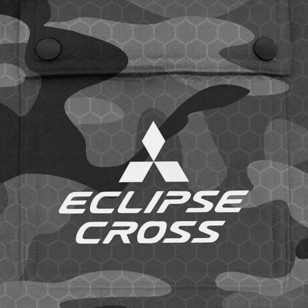 Eclipse Cross Exclusive Logo Fashion Hoodie Half Zip BLC11625A1ECC - Gray - Image 3
