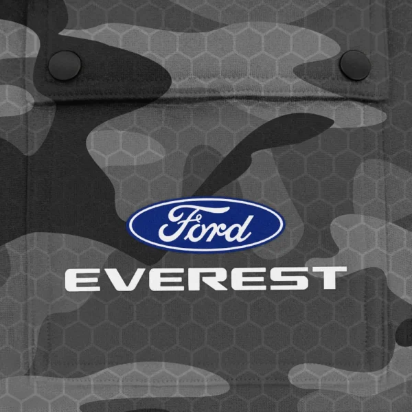 Everest Exclusive Logo Fashion Hoodie Half Zip BLC11625A1EVT - Gray - Image 3