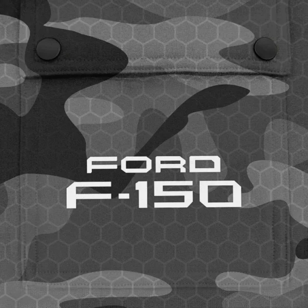 F-150 Exclusive Logo Fashion Hoodie Half Zip BLC11625A1F150 - Gray - Image 3