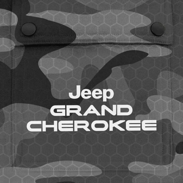 Grand Cherokee Exclusive Logo Fashion Hoodie Half Zip BLC11625A1GCK - Gray - Image 3