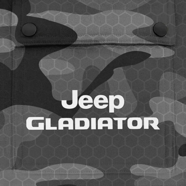 Gladiator Exclusive Logo Fashion Hoodie Half Zip BLC11625A1GDT - Gray - Image 3