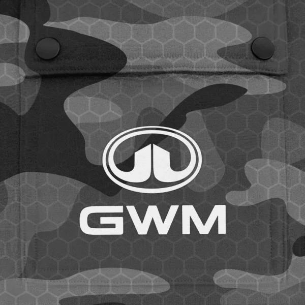 GWM Exclusive Logo Fashion Hoodie Half Zip BLC11625A1GWM - Gray - Image 3