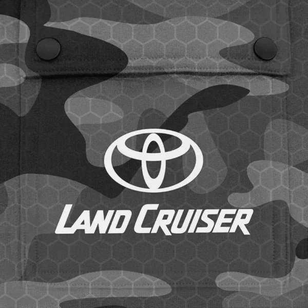Land Cruiser Exclusive Logo Fashion Hoodie Half Zip BLC11625A1LCR - Gray - Image 3