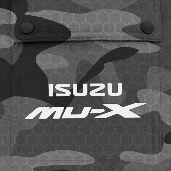 MU-X Exclusive Logo Fashion Hoodie Half Zip BLC11625A1MUX - Gray - Image 3
