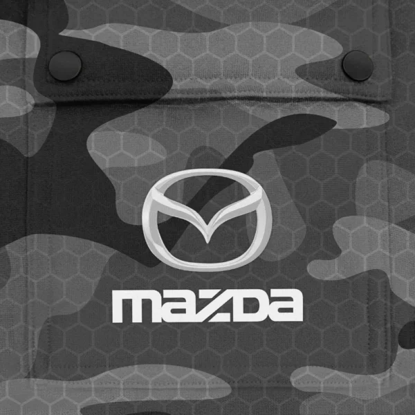 Mazda Exclusive Logo Fashion Hoodie Half Zip BLC11625A1MZD - Gray - Image 3
