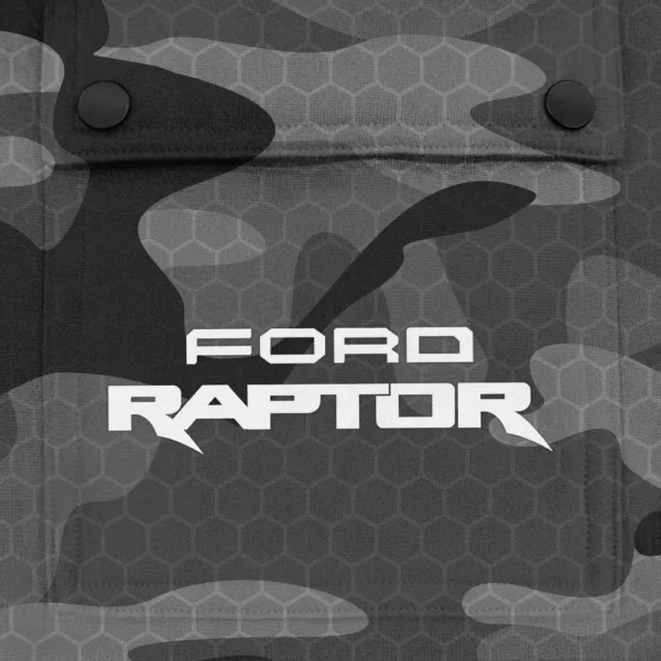 Raptor Exclusive Logo Fashion Hoodie Half Zip BLC11625A1RPT - Gray - Image 3