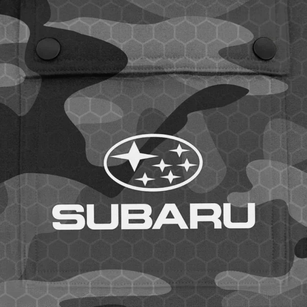 Subaru Exclusive Logo Fashion Hoodie Half Zip BLC11625A1SBR - Gray - Image 3