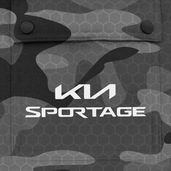 Sportage Exclusive Logo Fashion Hoodie Half Zip BLC11625A1SPT - Gray - Image 3