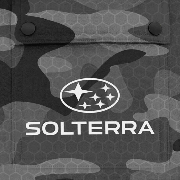 Solterra Exclusive Logo Fashion Hoodie Half Zip BLC11625A1STR - Gray - Image 3