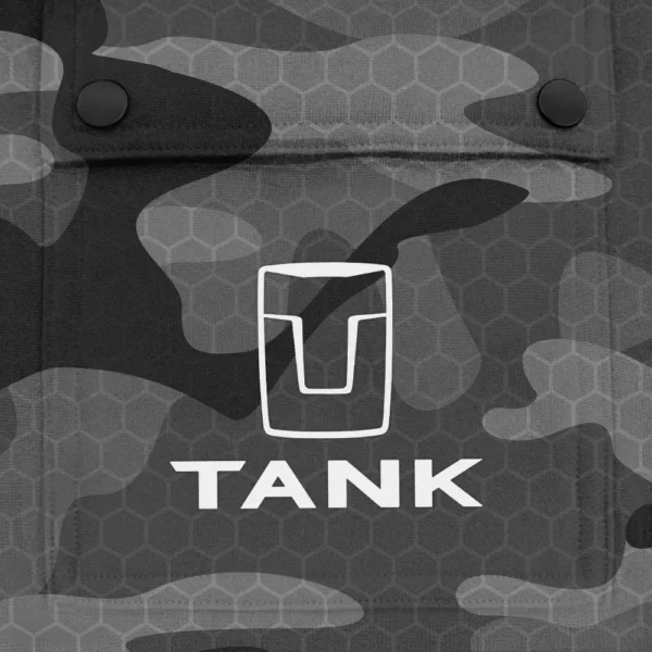 Tank Exclusive Logo Fashion Hoodie Half Zip BLC11625A1TANK - Gray - Image 3