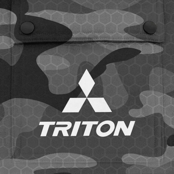 Triton Exclusive Logo Fashion Hoodie Half Zip BLC11625A1TRT - Gray - Image 3