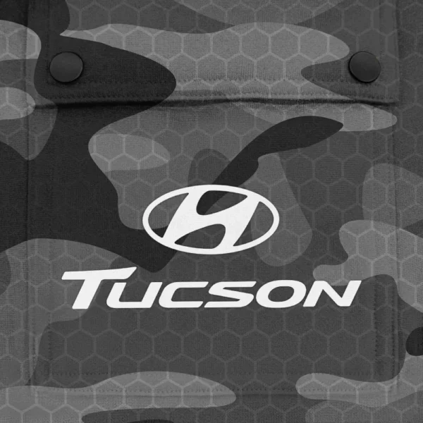 Tucson Exclusive Logo Fashion Hoodie Half Zip BLC11625A1TSN - Gray - Image 3