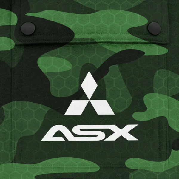 ASX Exclusive Logo Fashion Hoodie Half Zip BLC11625A1ASX - Green - Image 3