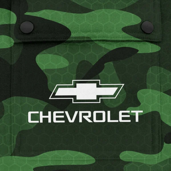 Chevrolet Exclusive Logo Fashion Hoodie Half Zip BLC11625A1CHE - Green - Image 3