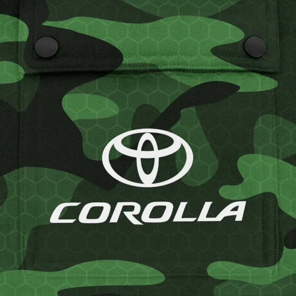 Corolla Exclusive Logo Fashion Hoodie Half Zip BLC11625A1CRL - Green - Image 3