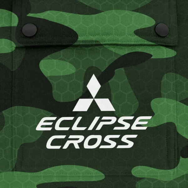Eclipse Cross Exclusive Logo Fashion Hoodie Half Zip BLC11625A1ECC - Green - Image 3