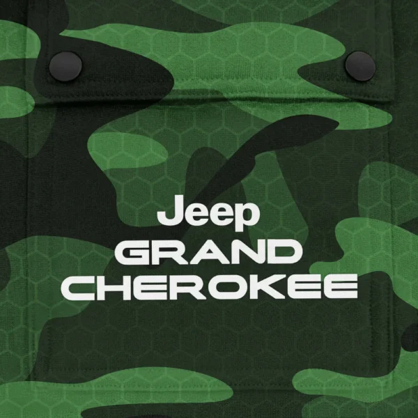 Grand Cherokee Exclusive Logo Fashion Hoodie Half Zip BLC11625A1GCK - Green - Image 3