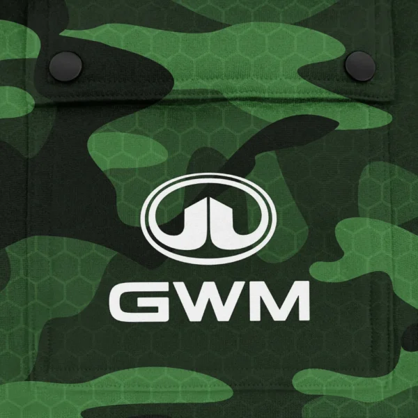 GWM Exclusive Logo Fashion Hoodie Half Zip BLC11625A1GWM - Green - Image 3
