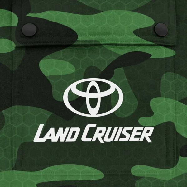 Land Cruiser Exclusive Logo Fashion Hoodie Half Zip BLC11625A1LCR - Green - Image 3