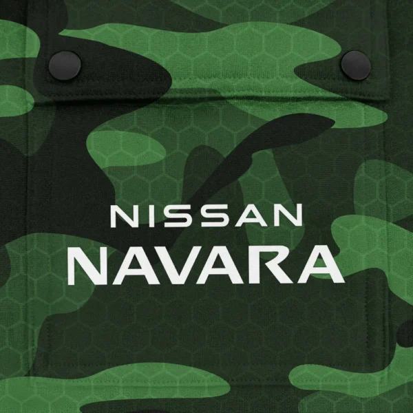 Navara Exclusive Logo Fashion Hoodie Half Zip BLC11625A1NVR - Green - Image 3