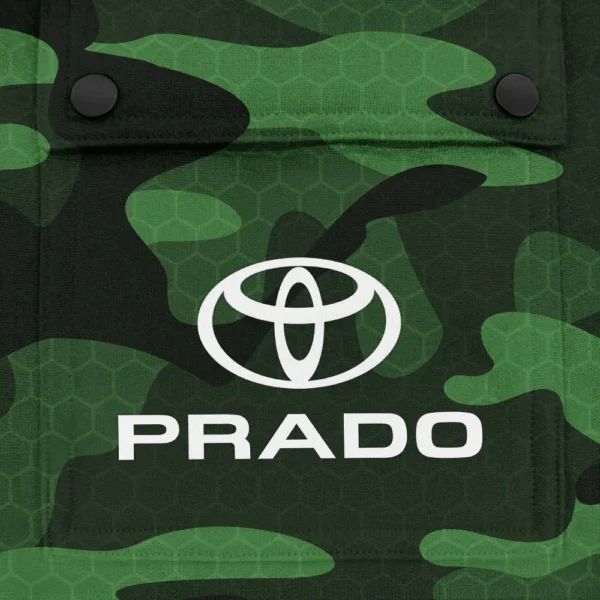 Prado Exclusive Logo Fashion Hoodie Half Zip BLC11625A1PRD - Green - Image 3