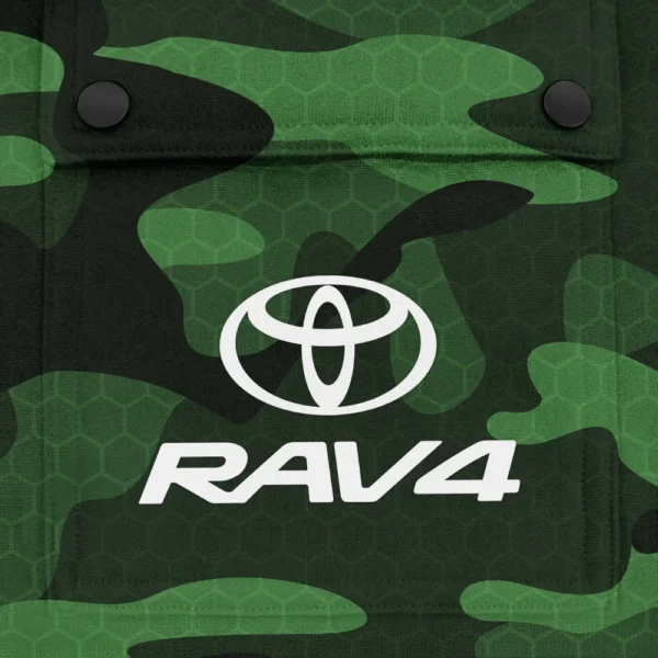 RAV4 Exclusive Logo Fashion Hoodie Half Zip BLC11625A1RAV4 - Green - Image 3