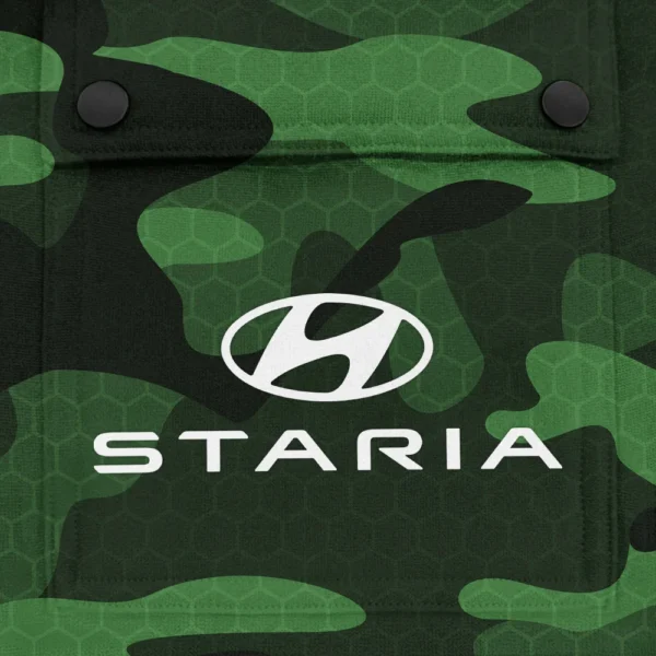 Staria Exclusive Logo Fashion Hoodie Half Zip BLC11625A1SRA - Green - Image 3