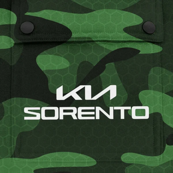 Sorento Exclusive Logo Fashion Hoodie Half Zip BLC11625A1SRT - Green - Image 3