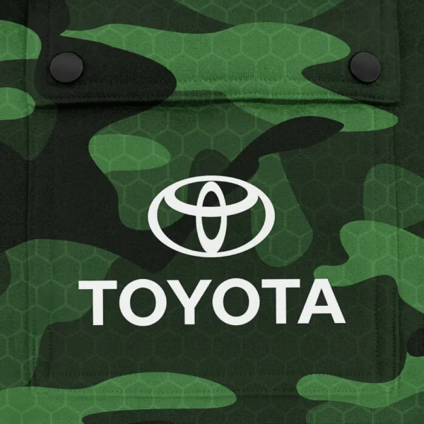 Toyota Exclusive Logo Fashion Hoodie Half Zip BLC11625A1TOY - Green - Image 3