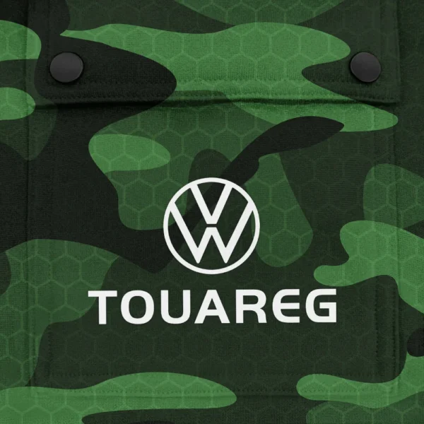 Touareg Exclusive Logo Fashion Hoodie Half Zip BLC11625A1TRG - Green - Image 3