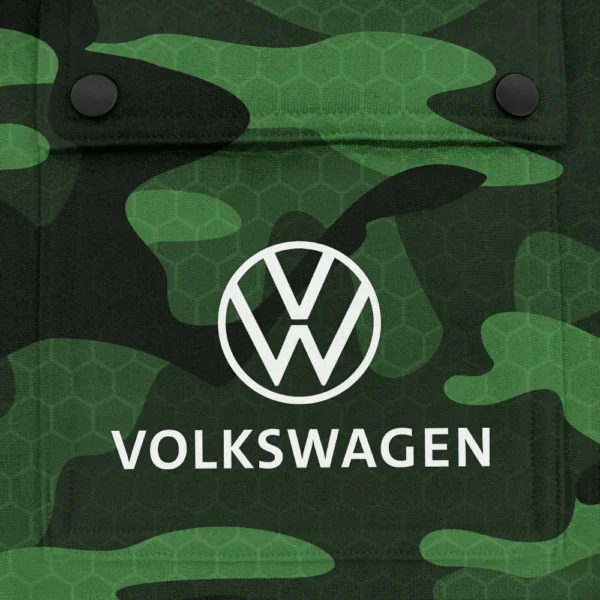 Volkswagen Exclusive Logo Fashion Hoodie Half Zip BLC11625A1VWG - Green - Image 3