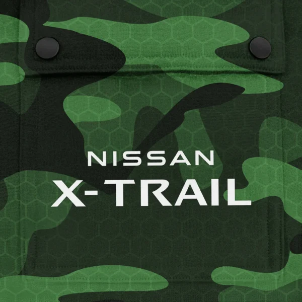 X-Trail Exclusive Logo Fashion Hoodie Half Zip BLC11625A1XTL - Green - Image 3