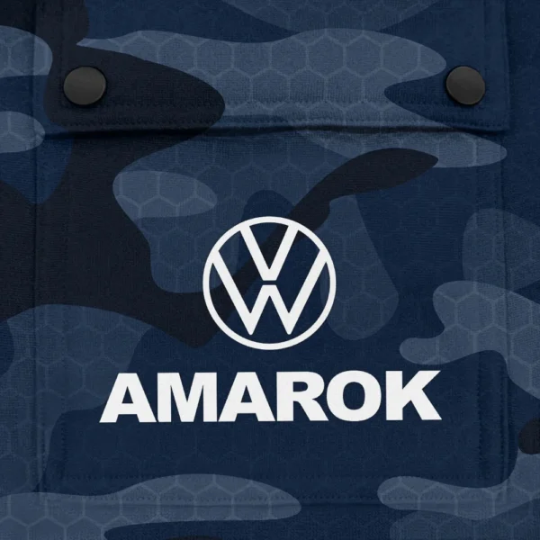 Amarok Exclusive Logo Fashion Hoodie Half Zip BLC11625A1AMK - Navy - Image 3