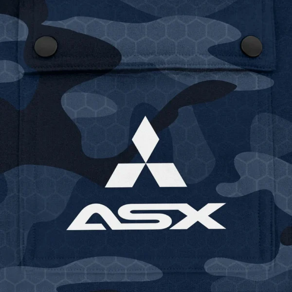 ASX Exclusive Logo Fashion Hoodie Half Zip BLC11625A1ASX - Navy - Image 3
