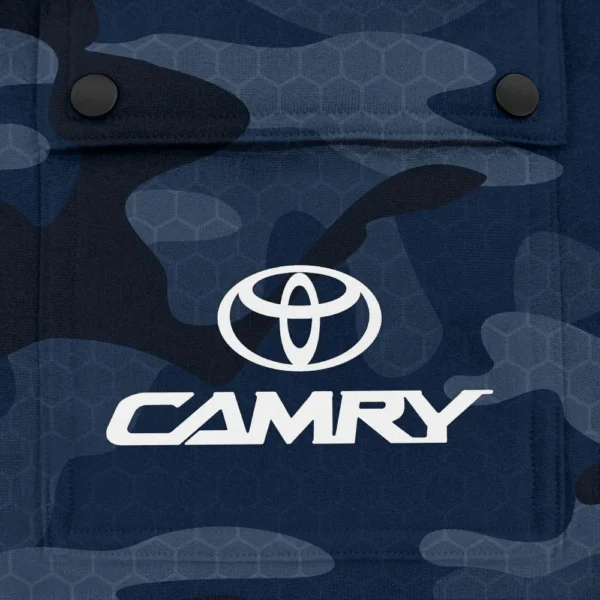 Camry Exclusive Logo Fashion Hoodie Half Zip BLC11625A1CMR - Navy - Image 3