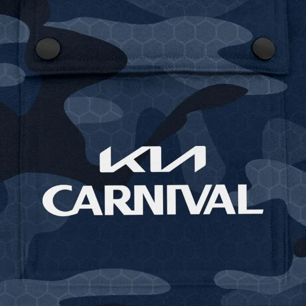 Carnival Exclusive Logo Fashion Hoodie Half Zip BLC11625A1CNV - Navy - Image 3