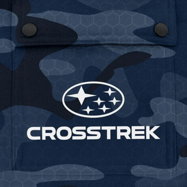 Crosstrek Exclusive Logo Fashion Hoodie Half Zip BLC11625A1CTK - Navy - Image 3
