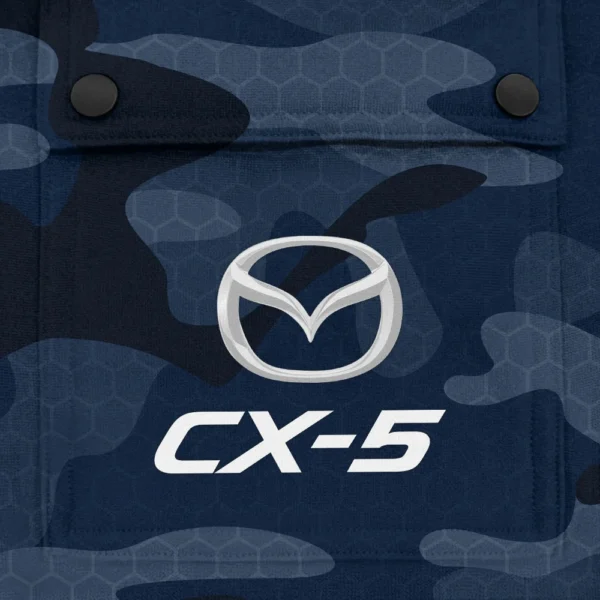 CX-5 Exclusive Logo Fashion Hoodie Half Zip BLC11625A1CX5 - Navy - Image 3