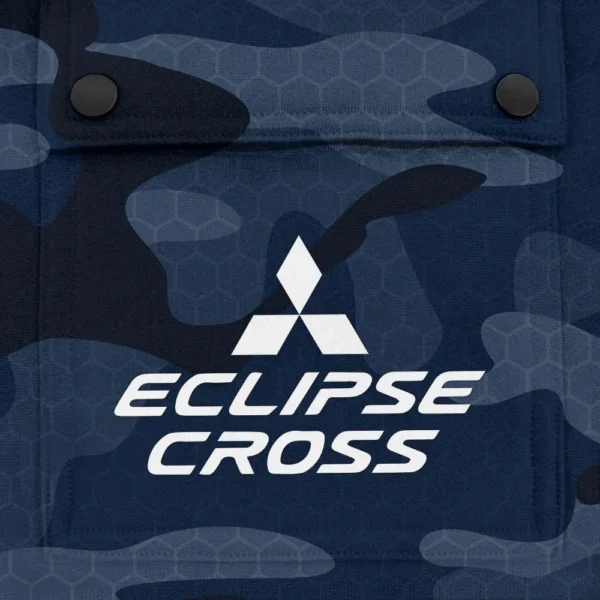 Eclipse Cross Exclusive Logo Fashion Hoodie Half Zip BLC11625A1ECC - Navy - Image 3