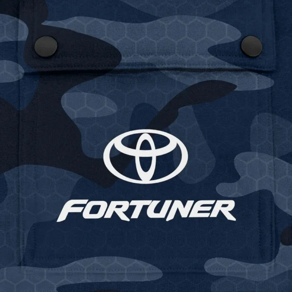 Fortuner Exclusive Logo Fashion Hoodie Half Zip BLC11625A1FTN - Navy - Image 3