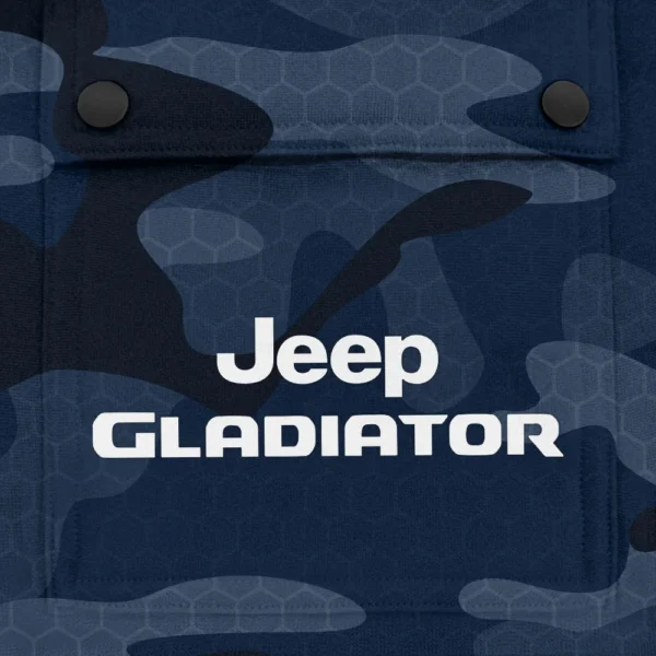 Gladiator Exclusive Logo Fashion Hoodie Half Zip BLC11625A1GDT - Navy - Image 3