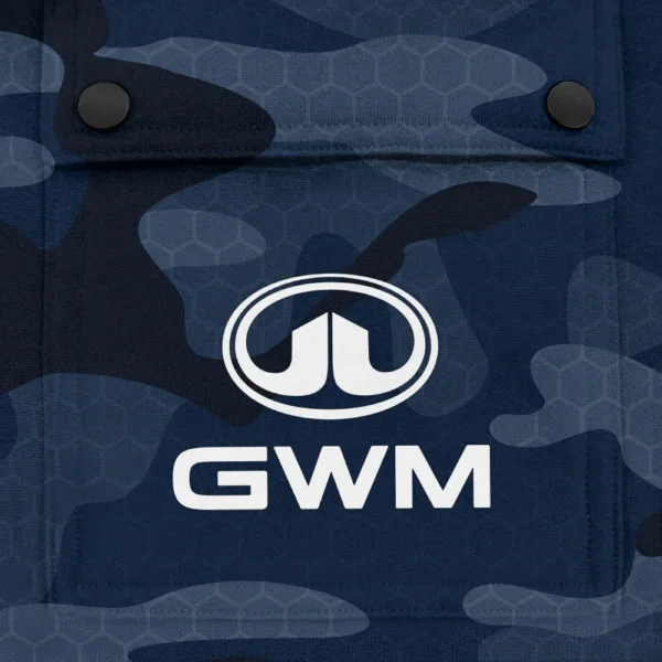 GWM Exclusive Logo Fashion Hoodie Half Zip BLC11625A1GWM - Navy - Image 3