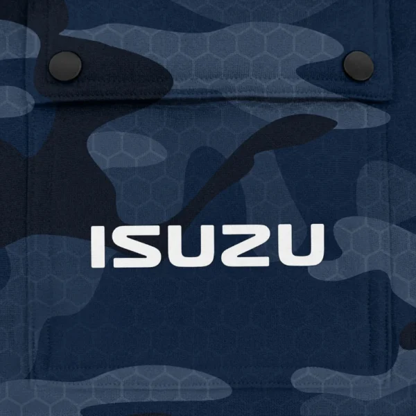 Isuzu Exclusive Logo Fashion Hoodie Half Zip BLC11625A1ISZ - Navy - Image 3