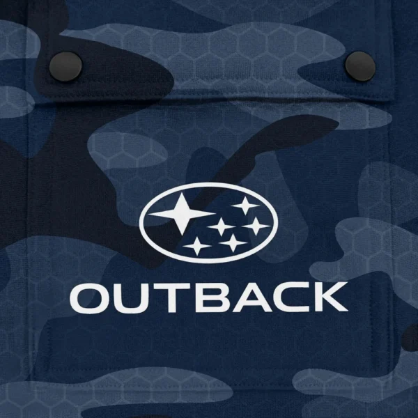 Outback Exclusive Logo Fashion Hoodie Half Zip BLC11625A1OTB - Navy - Image 3