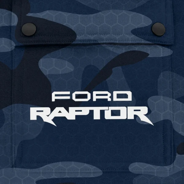 Raptor Exclusive Logo Fashion Hoodie Half Zip BLC11625A1RPT - Navy - Image 3